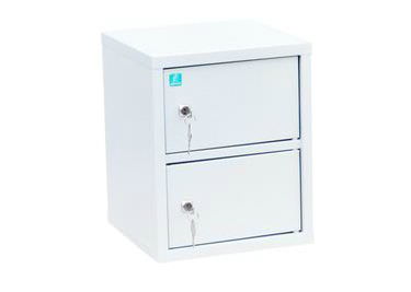 Индивидуальный шкаф кассира на 2 отделения вертикальный (навесной)