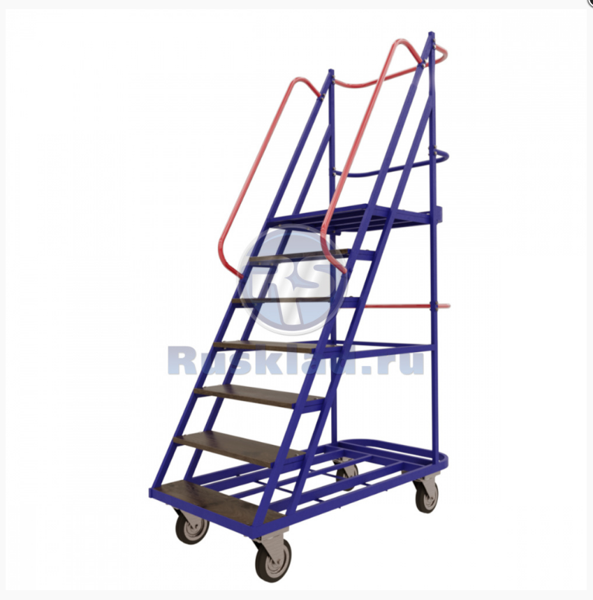 Лестница передвижная, шесть ступеней ЛС 6
