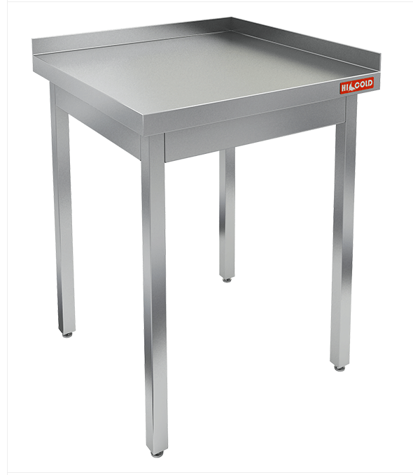 Стол производственный пристенный НСО-7/6ББ с двумя бортами без полки