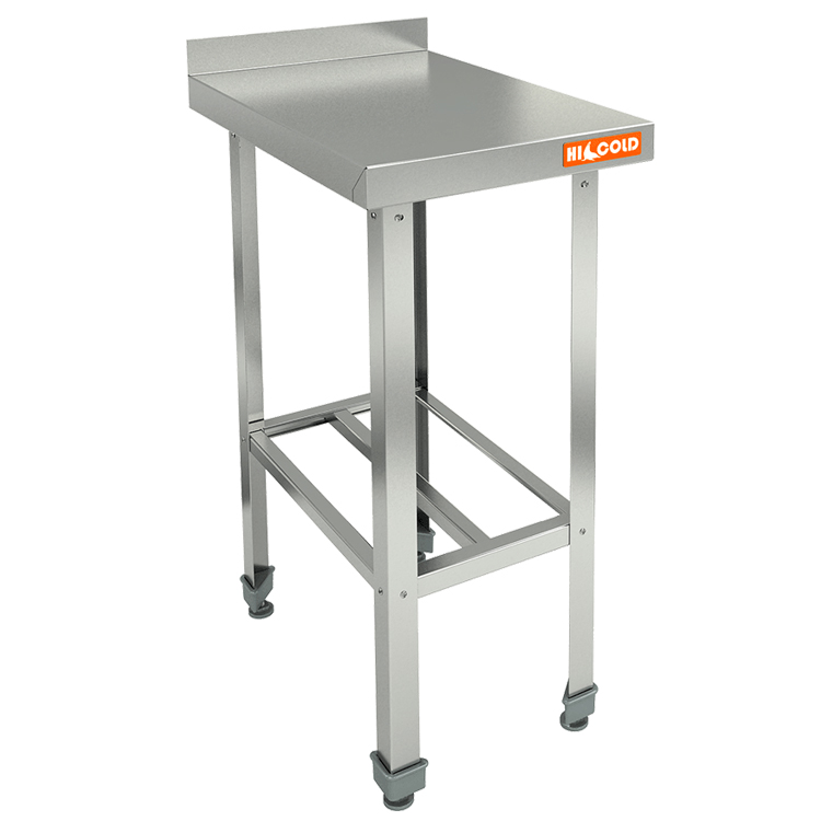 Стол пристенный НСО-7/6Б ЭЦ с бортом с полкой решеткой