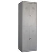 Шкаф металлический для одежды с закрытыми дверями ШРK-24-800