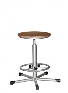 Табурет винтовой с регулируемой опорой для ног