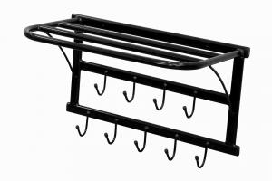 Вешалка настенная с полкой