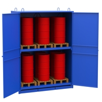 Шкаф металлический для хранения 200-литровых бочек
