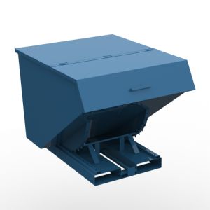 Контейнер металлический КОА-02 с крышкой