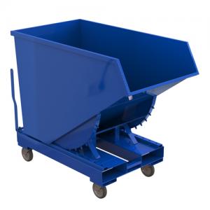 Контейнер металлический КОА-011 рычаг, на колесах