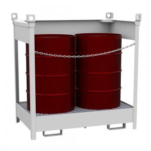 Поддон для 2-х бочек штабелируемый ПБШ-02-01 (открытый)