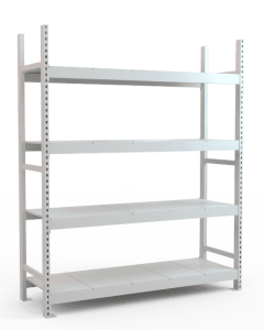 Стеллаж складской высотой 200 см с наборными полками