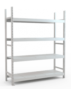 Стеллаж складской высотой 250 см с наборными полками
