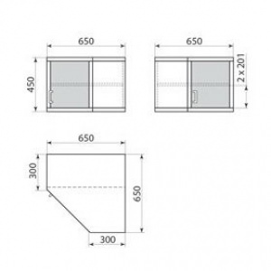 Шкаф навесной ДМ-3-002-06