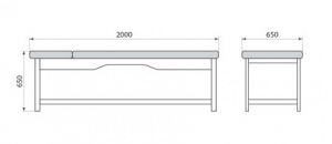 Кушетка смотровая медицинская ДМ-5-001-03