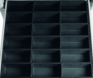  Лоток пластмассовый 75х150 ESD: Комплект-01 (18 шт.)