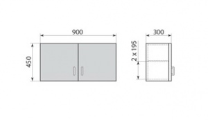 Шкаф навесной ДМ-6-002-02