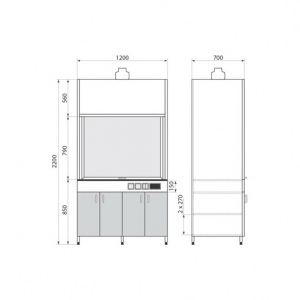 Шкаф вытяжной ДМ-6-004-02