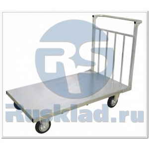 ТПУ-Ц7. Усиленная платформенная тележка с гальваническим покрытием