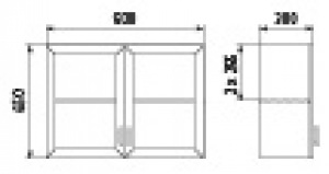 Шкаф навесной ДМ-4-002-01
