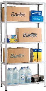 Стеллаж MS Strong (до 140 кг/полку) 185х100х30/4 (4 полки) разобранный