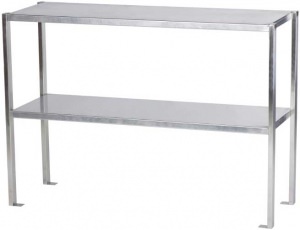 Полка настольная одноярусная сплошная длина 1000 мм