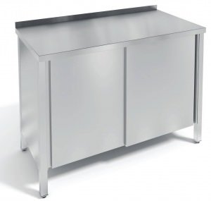 Стол производственный закрытый с дверьми-купе неразборный СП З\К