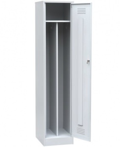 Одностворчатый шкаф с перегородкой