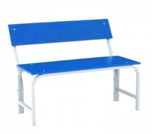 Лавка для спортивных раздевалок ЛДСП синяя