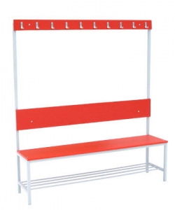 Скамья с вешалкой для раздевалок ЛДСП