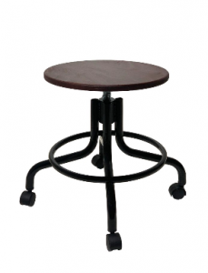 Табурет винтовой на колесах ТВФ01-02