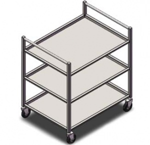Тележка сервировочная 2-х и 3-х уровневые