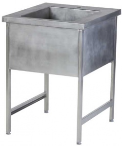 Ванна моечная сварная одногнезядовая длина 600 мм