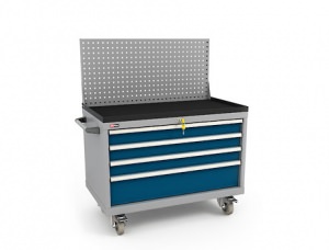 Тумба ВС-034 с колесами, экраном, лотком и боковой ручкой