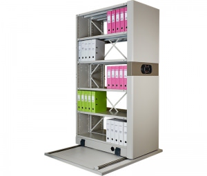 Стеллаж мобильный с электронным управлением