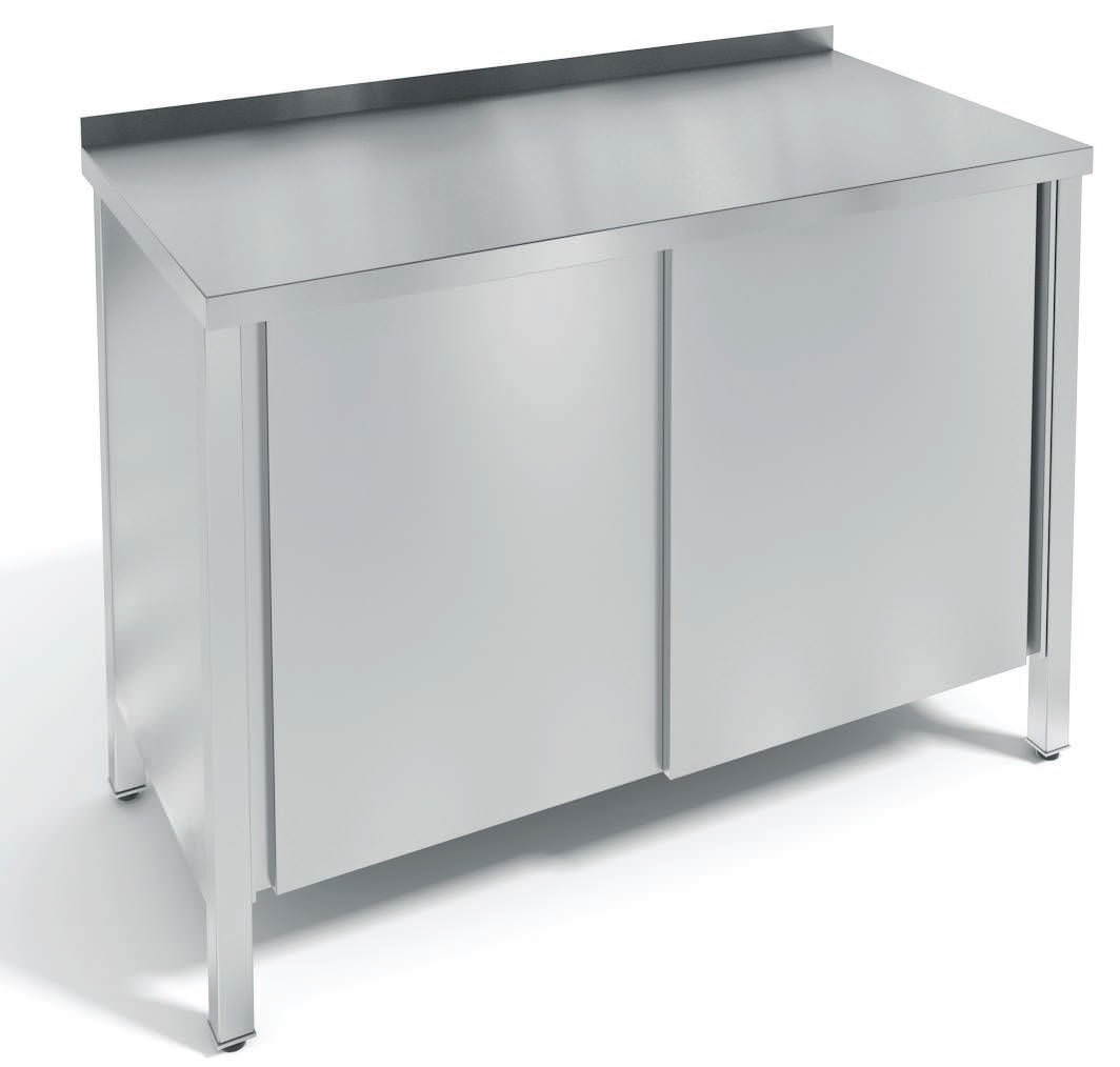 Стол производственный закрытый с дверьми-купе неразборный СП З\К