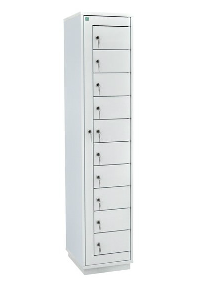 Шкаф одностворчатый с ячейками для чистой одежды