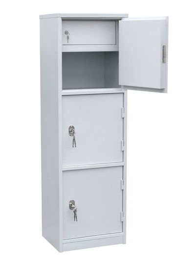 Шкаф бухгалтерский ШБ3-К1-2 с трейзером под папку "Корона"