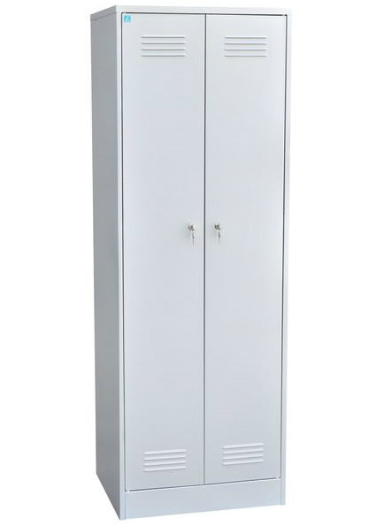 Металлический шкаф для одежды двухстворчатый разборный