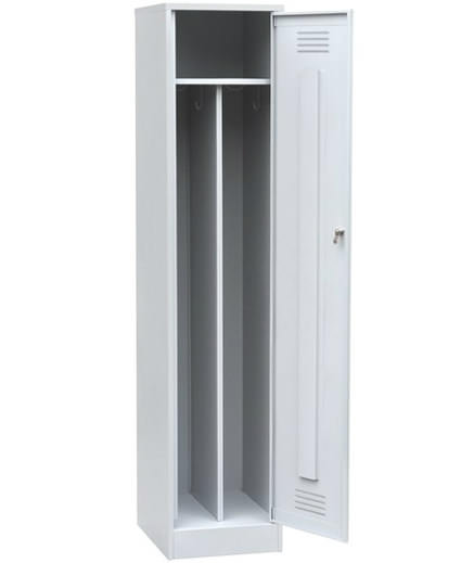 Одностворчатый шкаф с перегородкой