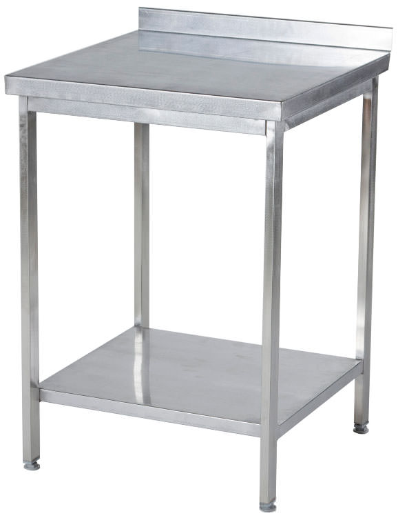 Стол производственный с бортом и сплошной полкой 1000 мм