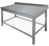 Стол производственный с бортом без полки длина 1800 мм