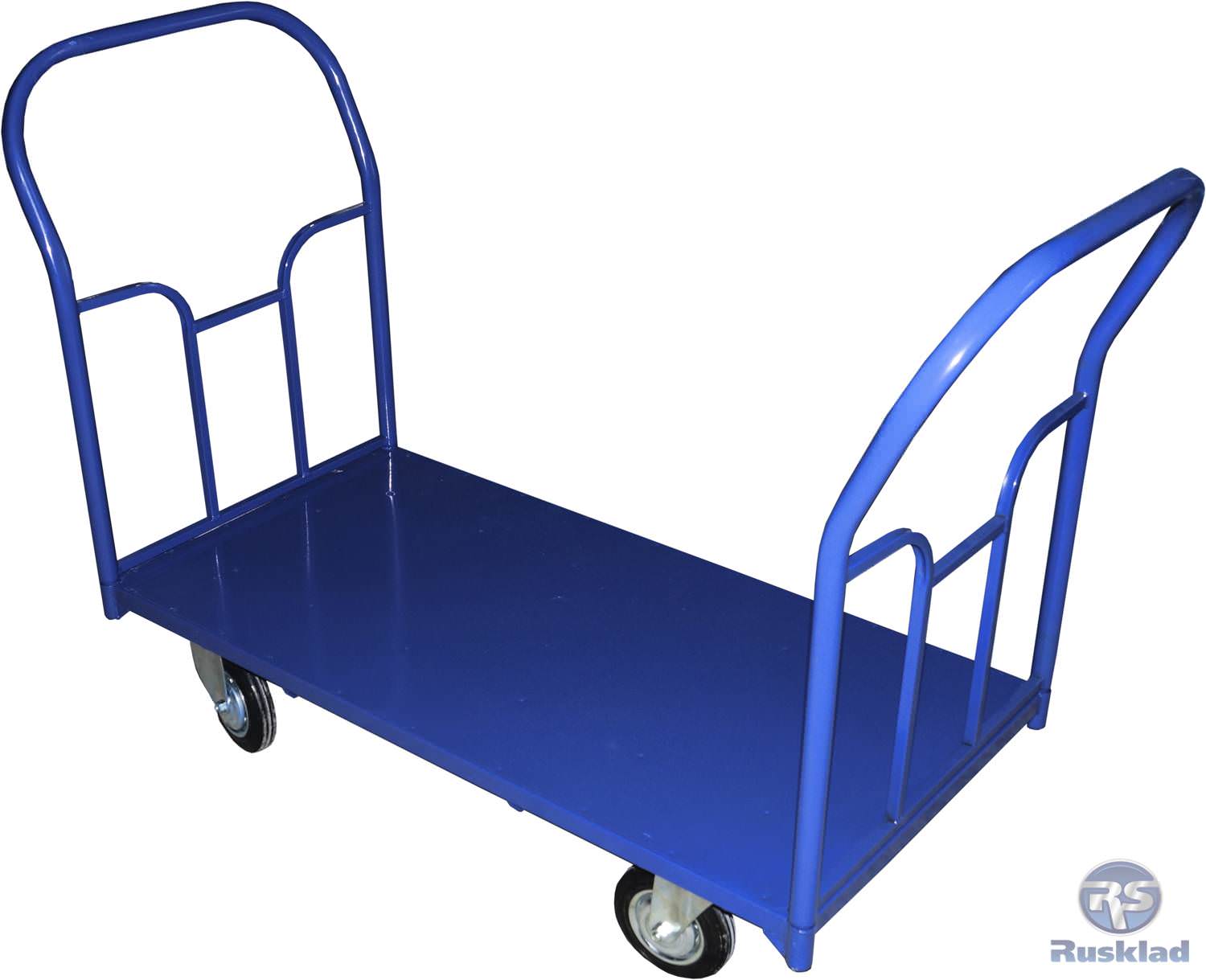 Тележка 4 х колесная ТПД 8 с двумя съемными ручками