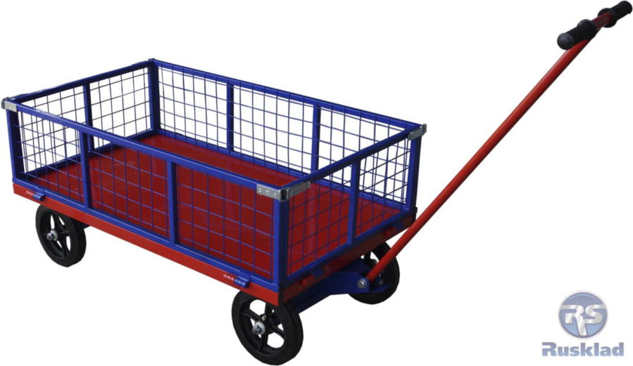 Тележка с поворотной осью ТПОБ 5 С (сетчатые борта)