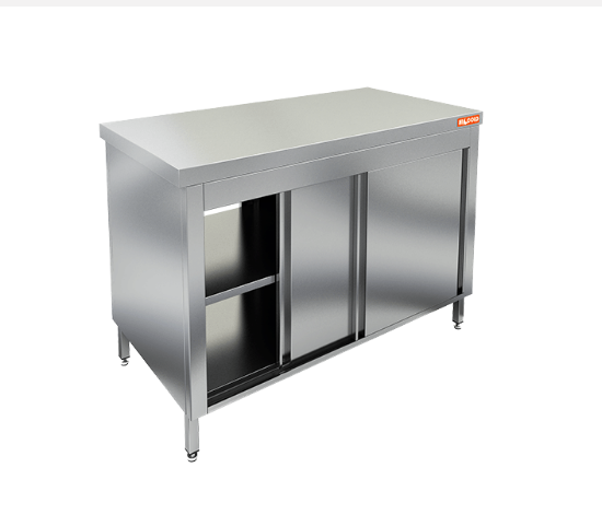 Стол нержавеющий сквозной купе НСЗК-9/7Т