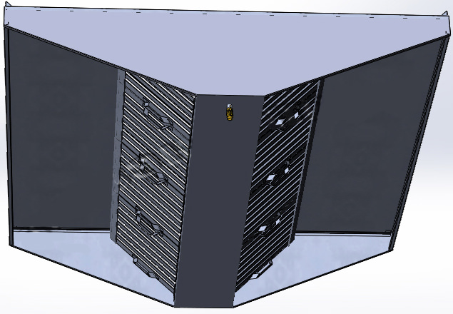 Зонт островной вытяжной